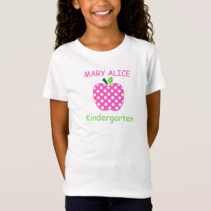 Rosa und grüner gepunkteter Lehrerpflanzenanhänger T-Shirt