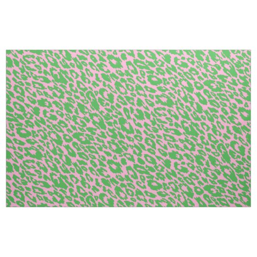 Rosa und grüner Leopard Stoff (Fat Quarter (45,7 x 55,9 cm))