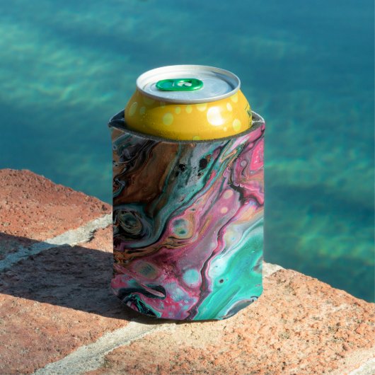 Rosa und grüner Marmor Dosenkühler (In Situ Pool)