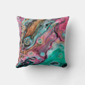 Rosa und grüner Marmor Kissen (Rückseite)