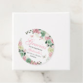 Rosa und grüner verzauberter Gartenkreis Geschenkanhänger (Beispiel)