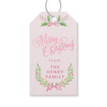 Rosa und grüner Weihnachtskranz