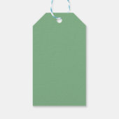 Rosa und grünes Argyle-Muster - Geschenkanhänger (Rückseite)