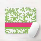 rosa und grünes Blumenmuster Mousepad (Mit Mouse)