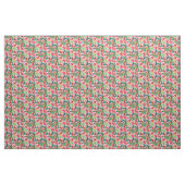 Rosa und grünes Blumenmuster Stoff (Fat Quarter (45,7 x 55,9 cm))