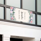 Rosa und grünes Brautparty Banner (Äußeres Gebäude)