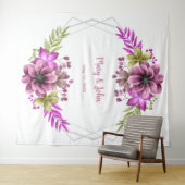 Rosa und grünes Foto für Blumenzwiebeln Wandteppich (Beispiel (Horizontal))