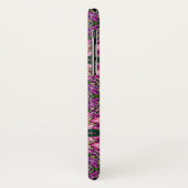 Rosa und grünes Muster mit Individuelle Name Case-Mate iPhone Hülle (Hinten/Links)