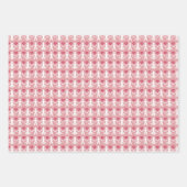 Rosa und grünes nordisches Trio Geschenkpapier Set (Vorderseite 3)