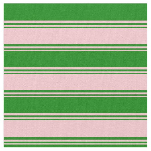 Rosa und grünes Streifen/geflochtenes Muster Stoff (Nahaufnahme)