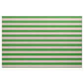 Rosa und grünes Streifen/geflochtenes Muster Stoff (Fat Quarter (45,7 x 55,9 cm))