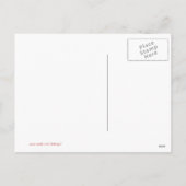 Rosa und grünes Weihnachtsgebäck - Foto Postkarte (Rückseite)