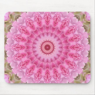 Rosa und Grüngarten Kaleidoskop Mousepad