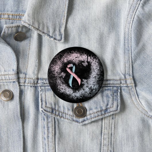 Rosa und hellblauer Schleier - Bewusstseinsschärfe Button (Beispiel)