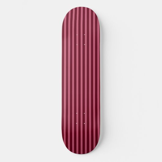Rosa und Himbeere Streifen Skatedeck Skateboard (Vorderseite)