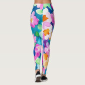 Rosa und Hübsche Blume Leggings (Rückseite)