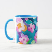 Rosa und Hübsche Blume Tasse (Links)