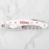 Rosa und Hübsche Bogen Kellnermesser (Vorderseite)