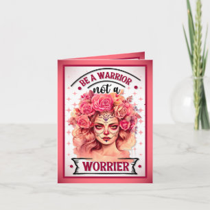 Rosa und Hübscher Zuckerschädel Dankeskarte