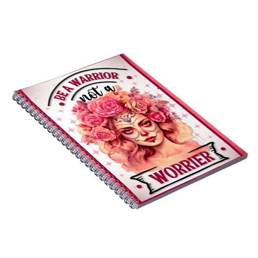 Rosa und Hübscher Zuckerschädel Notizblock (Rechte Seite)