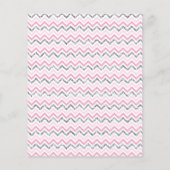 Rosa und Imitate Foil Silver Floral Wedding Flyer (Hinten)