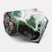 Rosa und Jadegrün mit Krawatte (Gerollt)