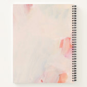 Rosa und Korallen Abstrakt florale Kunst Dankesbla Notizblock (Rückseite)