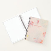 Rosa und Korallen Abstrakt florale Kunst Dankesbla Notizblock (Innenseite)