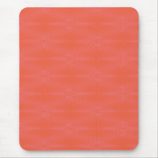 Rosa und Korallen Welliges Streifenmuster | Modern Mousepad