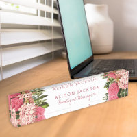 Rosa und korallenrote Blume Boutique Manager