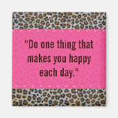 Rosa und Leopard Magnet (Vorne)