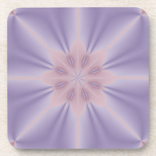 Rosa und Lila 3D-Blume Untersetzer