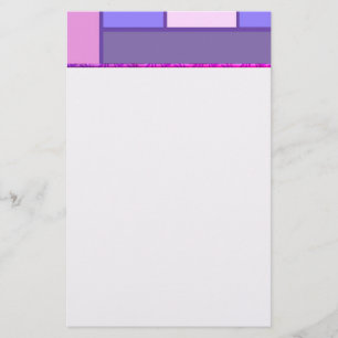 rosa und Lila Abstrakt Briefpapier