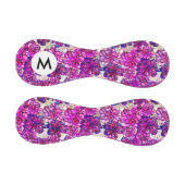 rosa und Lila Abstrakte Blume Muster Baseball (Paneele)