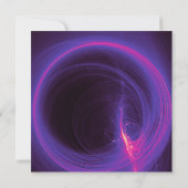 Rosa und Lila Abstrakte Hochzeit Einladung (Rückseite)