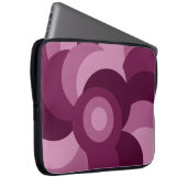 rosa und lila abstrakte Kreise Laptopschutzhülle (Vorne Rechts)