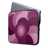 rosa und lila abstrakte Kreise Laptopschutzhülle (Vorderseite Links)
