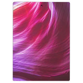 Rosa und Lila Abstrakter Tanz Klemmbrett (Rückseite)