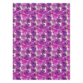 Rosa und lila abstraktes Blumen-Muster Tischdecke (Vorderseite)