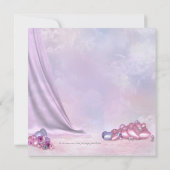 Rosa und Lila afrikanische Kindermädchendusche Einladung (Rückseite)