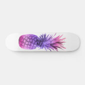 Rosa und Lila Ananas Skateboard (Horizontal)