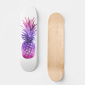 Rosa und Lila Ananas Skateboard (Vorderseite)