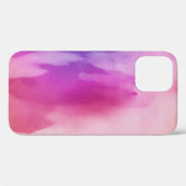 Rosa und Lila Aquarellfarben Case-Mate iPhone Hülle (Rückseite (Horizontal))