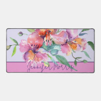 Rosa und lila Aquarelltüten personalisiert