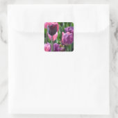Rosa und Lila Aufkleber (Tasche)