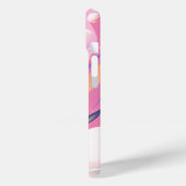 Rosa und Lila Außenraum Abstrakt drehen Case-Mate iPhone Hülle (Rückseite / Links)