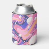 Rosa und Lila Außenraum Abstrakt drehen Dosenkühler (Kanne Vorderseite)