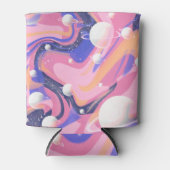 Rosa und Lila Außenraum Abstrakt drehen Dosenkühler (Vorderseite)