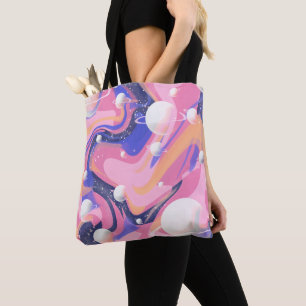 Rosa und Lila Außenraum Abstrakt drehen Tasche