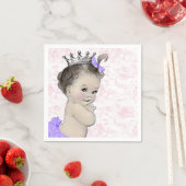 Rosa und Lila Babydusche Serviette (Beispiel)